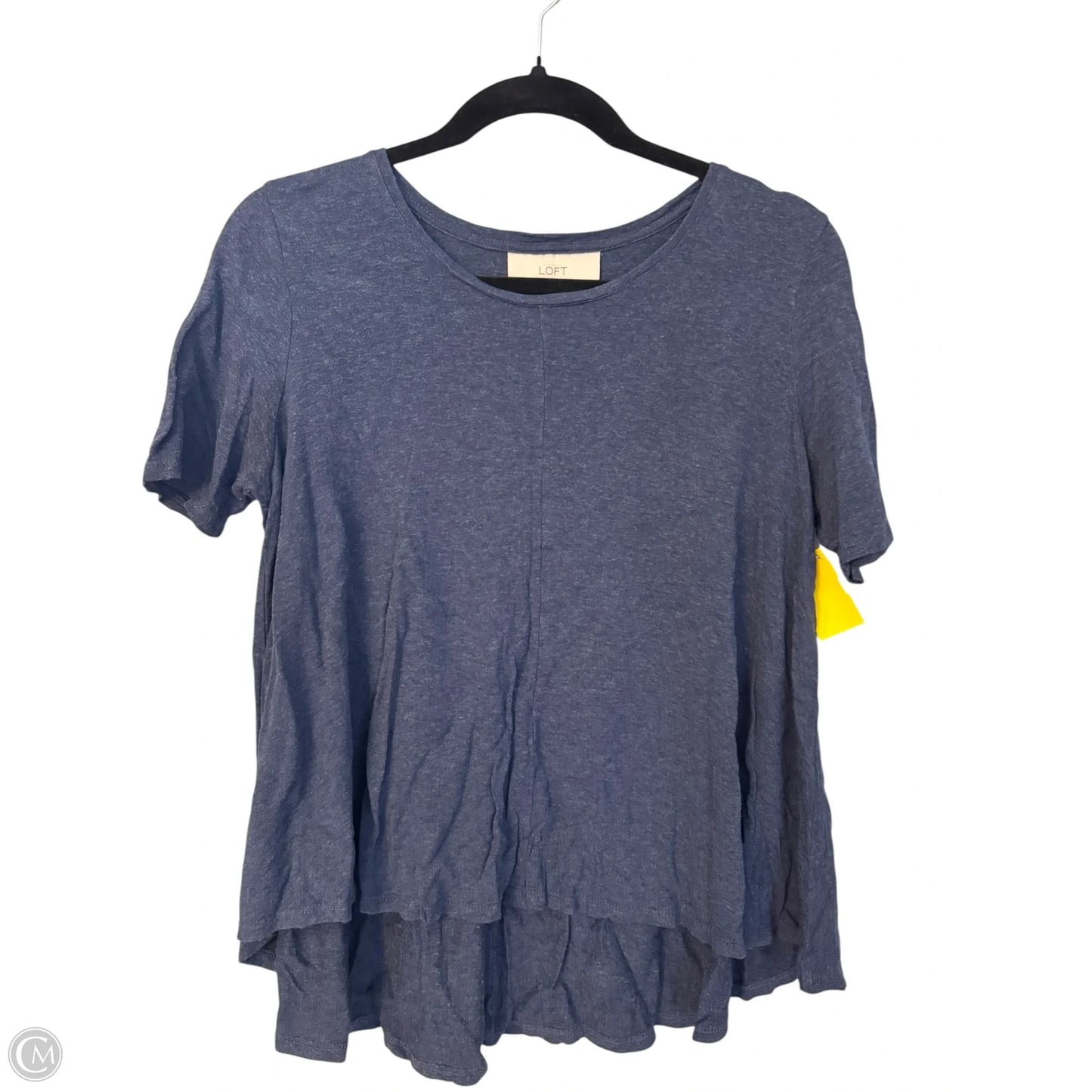 Top Short Sleeve By Loft In Blue, Size: Xs