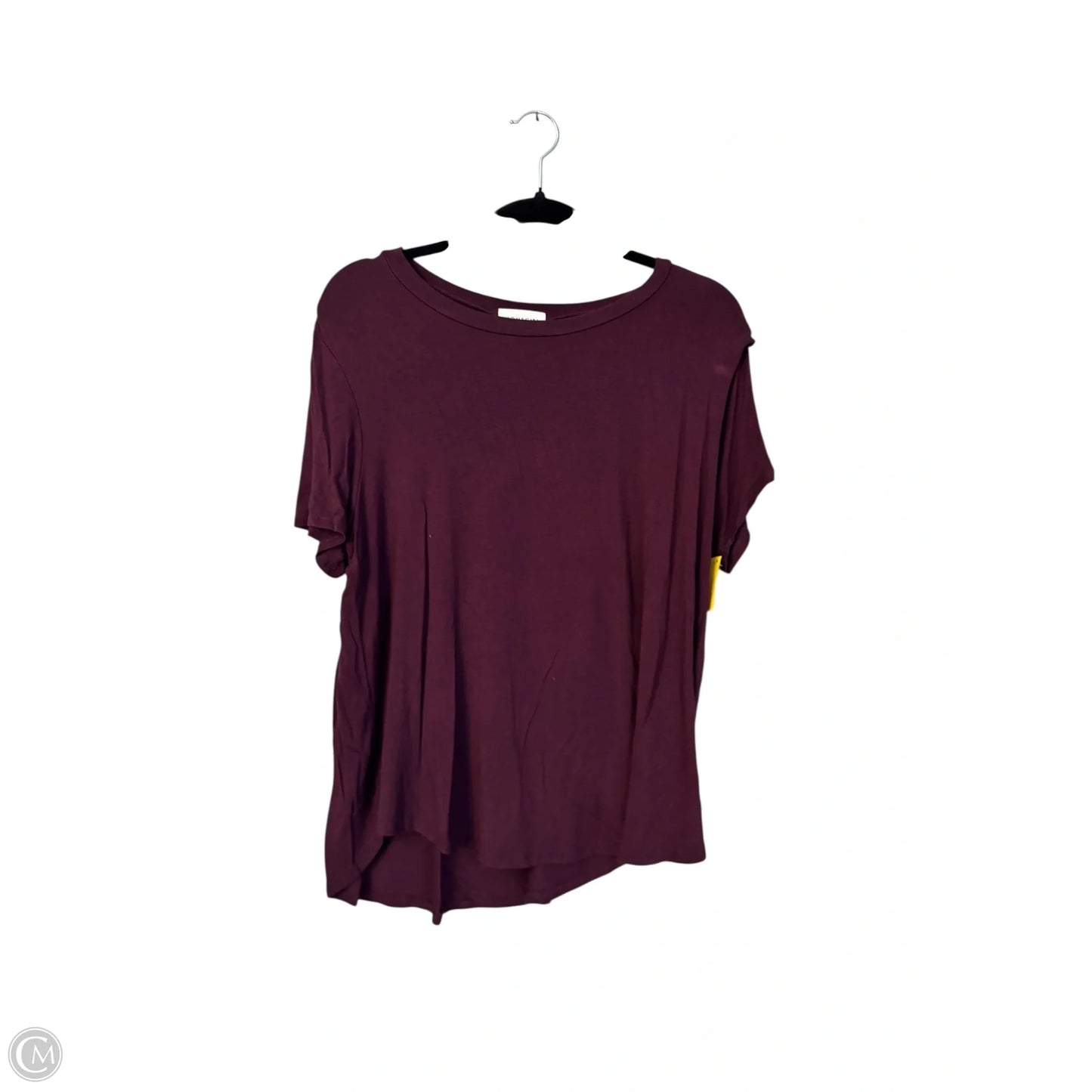 Top Short Sleeve Basic By Clothes Mentor In Maroon, Size: Xl
