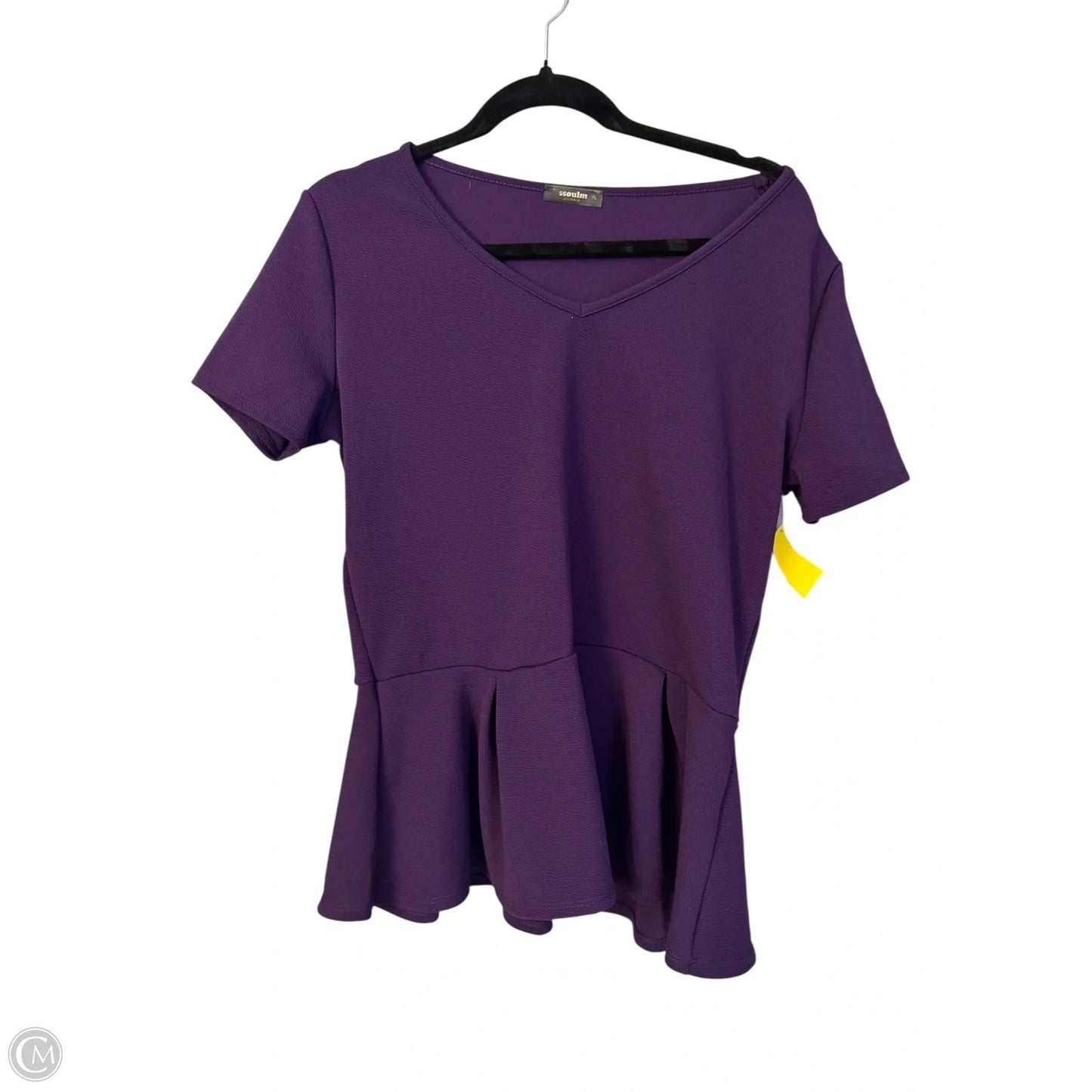 Top Short Sleeve By Clothes Mentor In Purple, Size: Xl