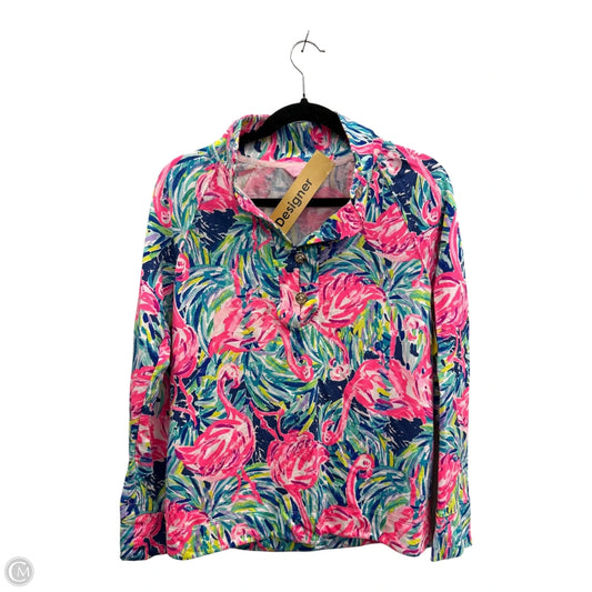 Sweatshirt Designer By Lilly Pulitzer In Blue & Pink, Size: S