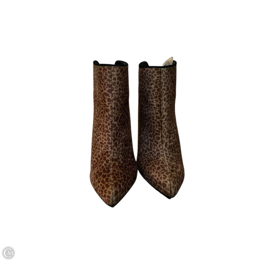 Boots Ankle Heels By Michael Antonio In Animal Print, Size: 8.5