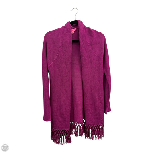 Sweater Cardigan By Lilly Pulitzer In Purple, Size: M