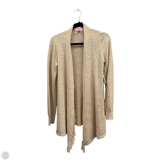 Sweater Cardigan By Lilly Pulitzer In Tan, Size: M
