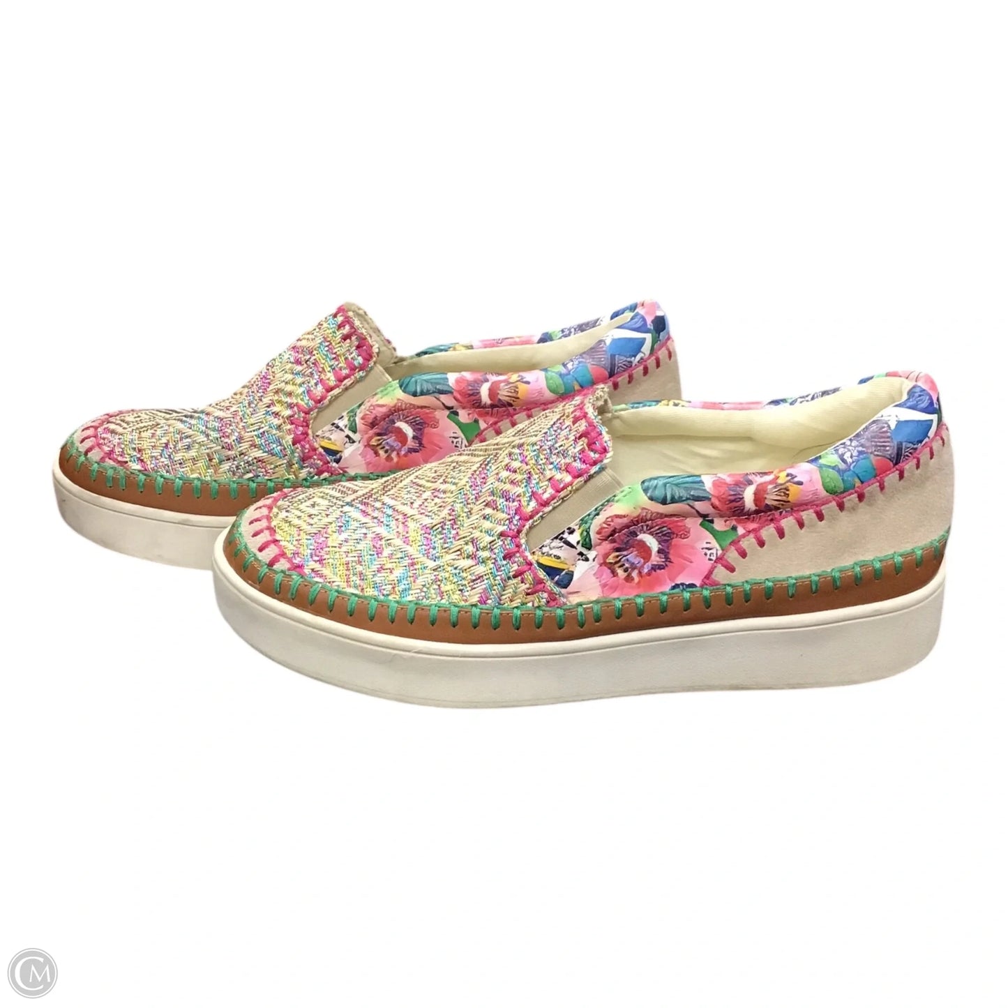 Shoes Sneakers By Johnny Was In Multi-colored, Size: 10