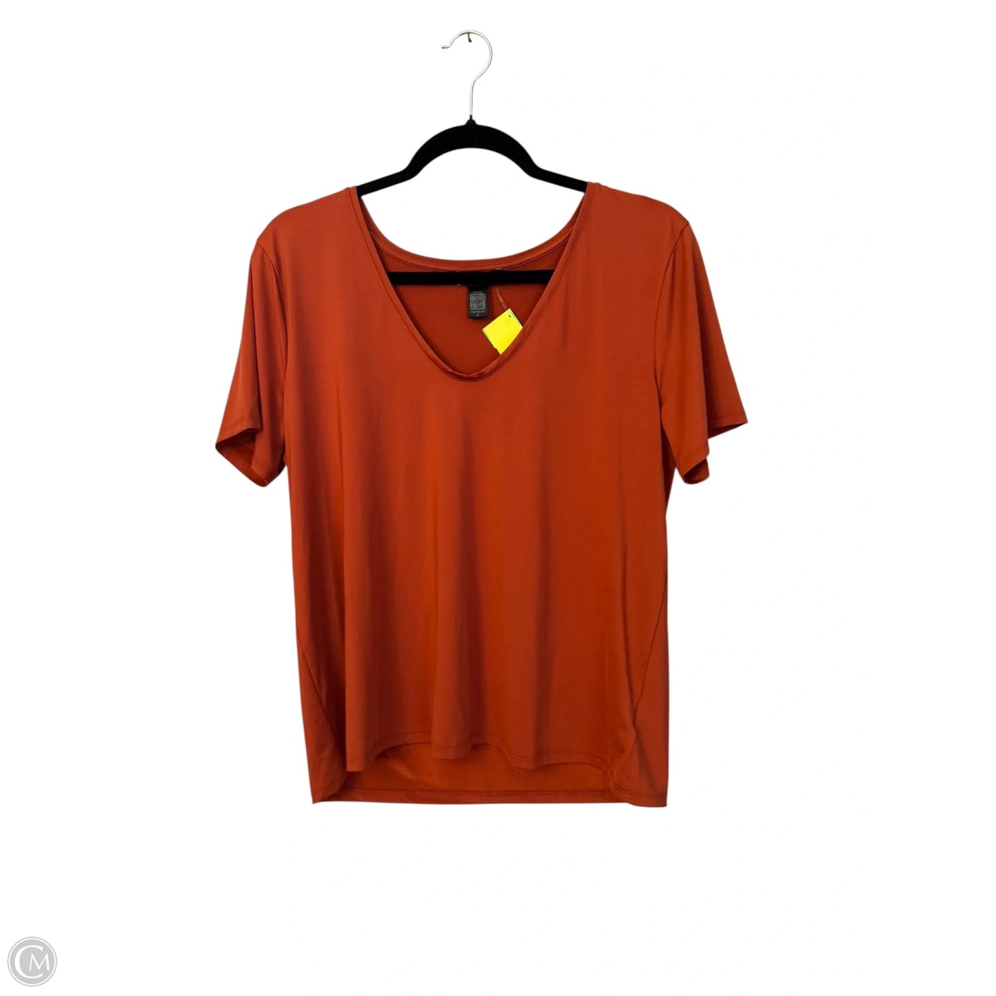 Top Short Sleeve By Express In Orange, Size: M