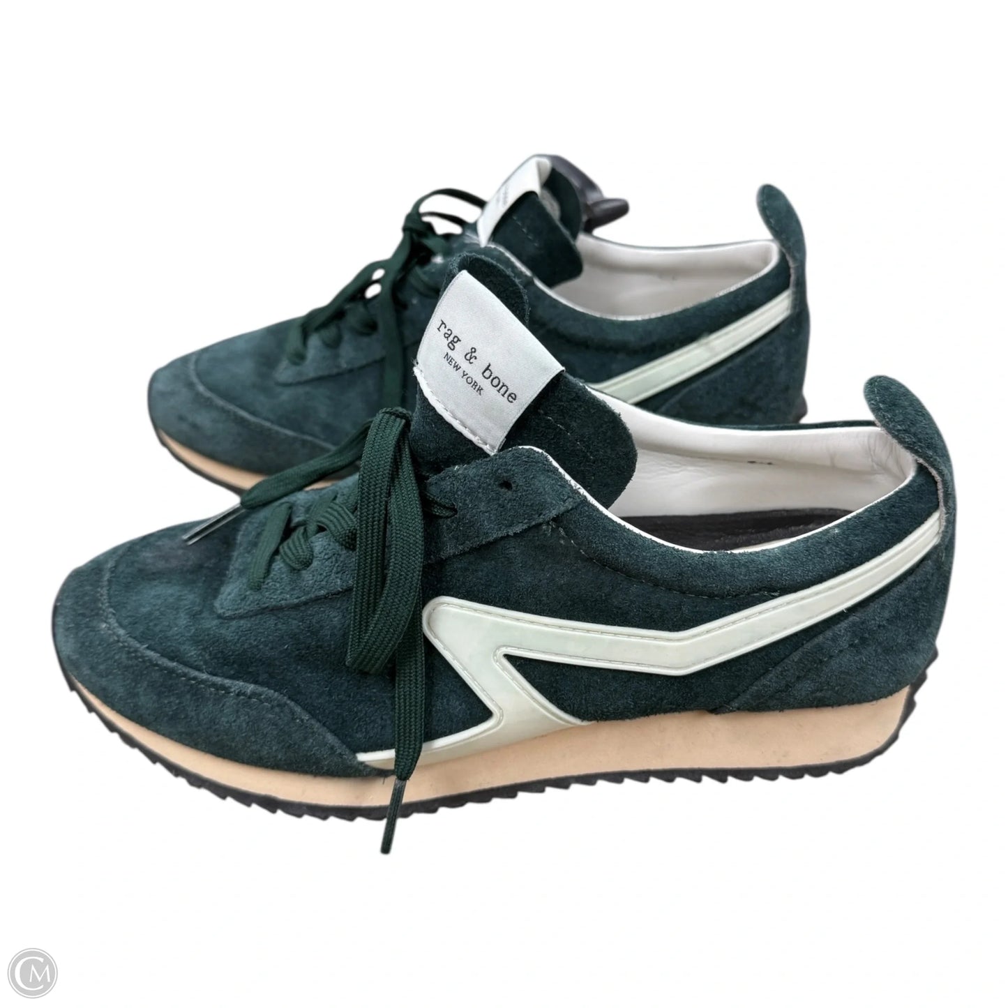 Shoes Sneakers By Rag And Bone In Green & White, Size: 9