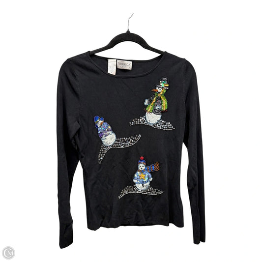 Top Long Sleeve By Clothes Mentor In Black, Size: M