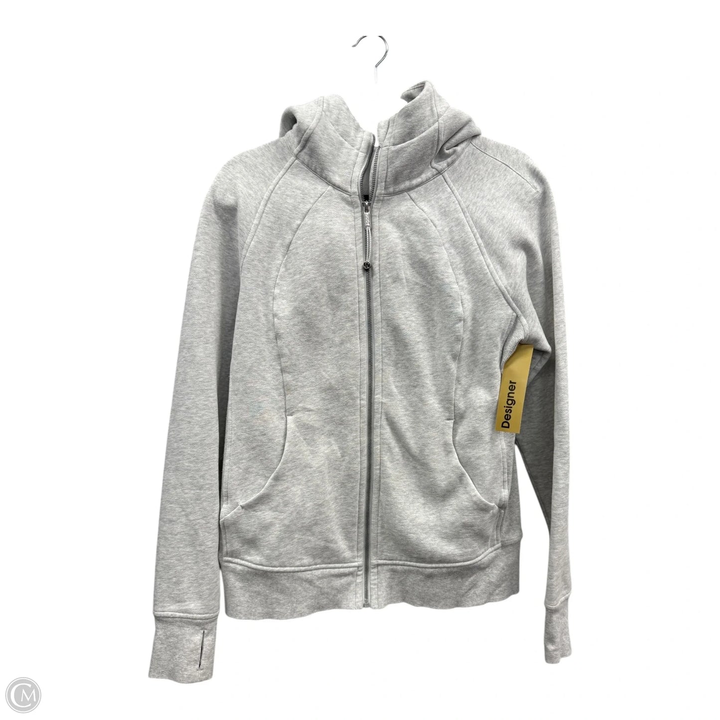 Athletic Jacket By Lululemon In Grey, Size: 10