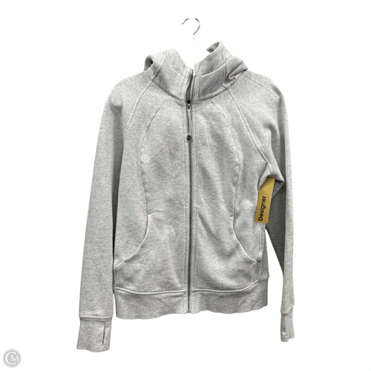 Athletic Jacket By Lululemon In Grey, Size: 10