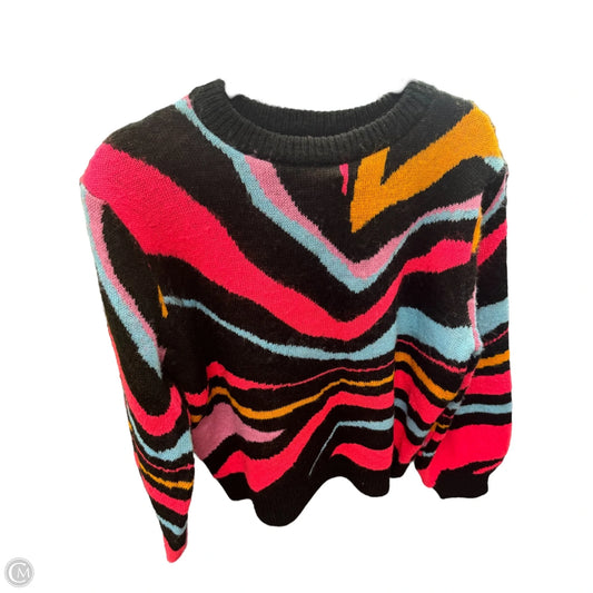 Sweater By Future Collective In Black & Pink, Size: Xl