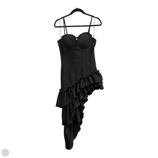Dress Party Midi By Fashion Nova In Black, Size: L