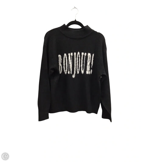 Sweater By A New Day In Black & Silver, Size: M