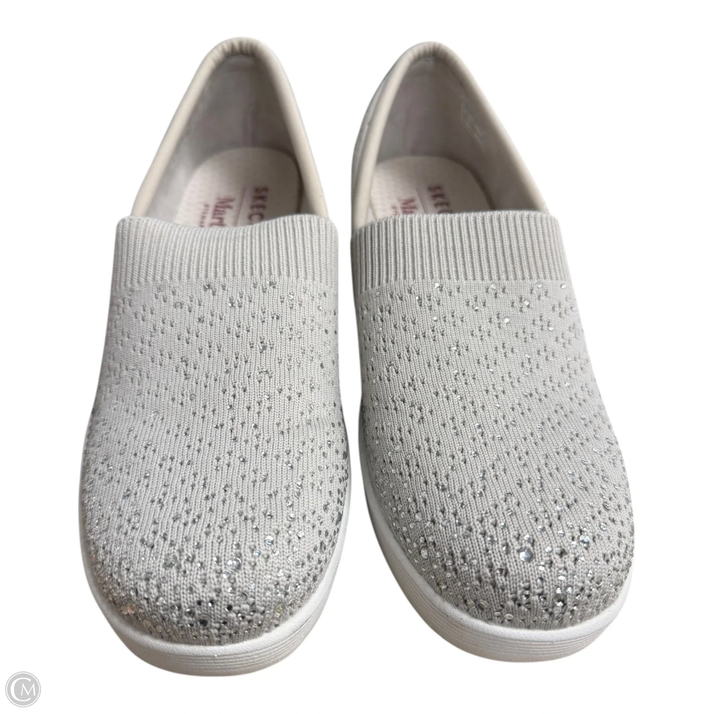 Shoes Sneakers By Skechers In Grey & Silver, Size: 9.5