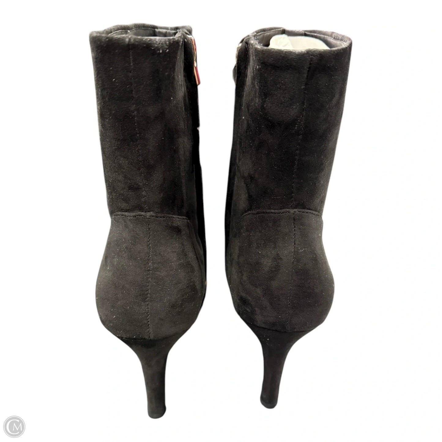 Boots Ankle Heels By Kelly And Katie In Black & Gold, Size: 10