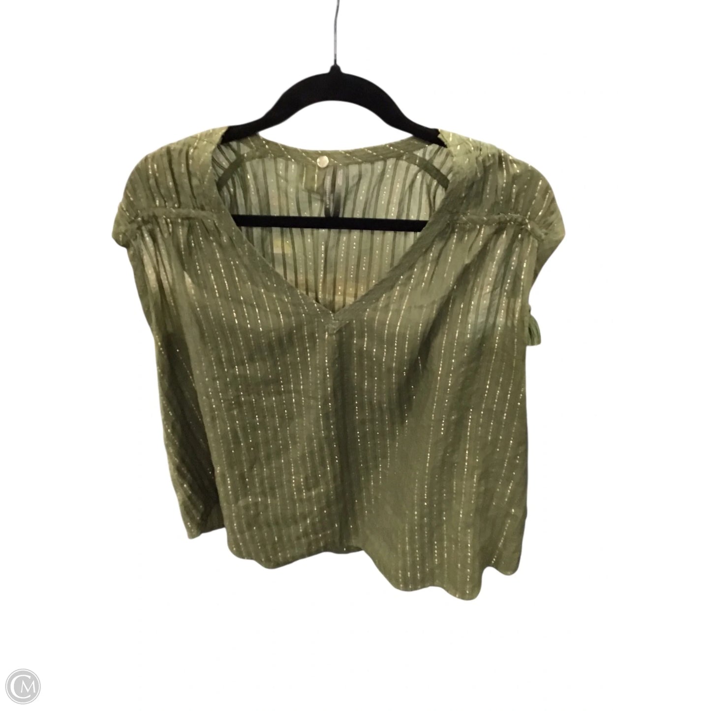 Top Sleeveless By Anthropologie In Green, Size: L