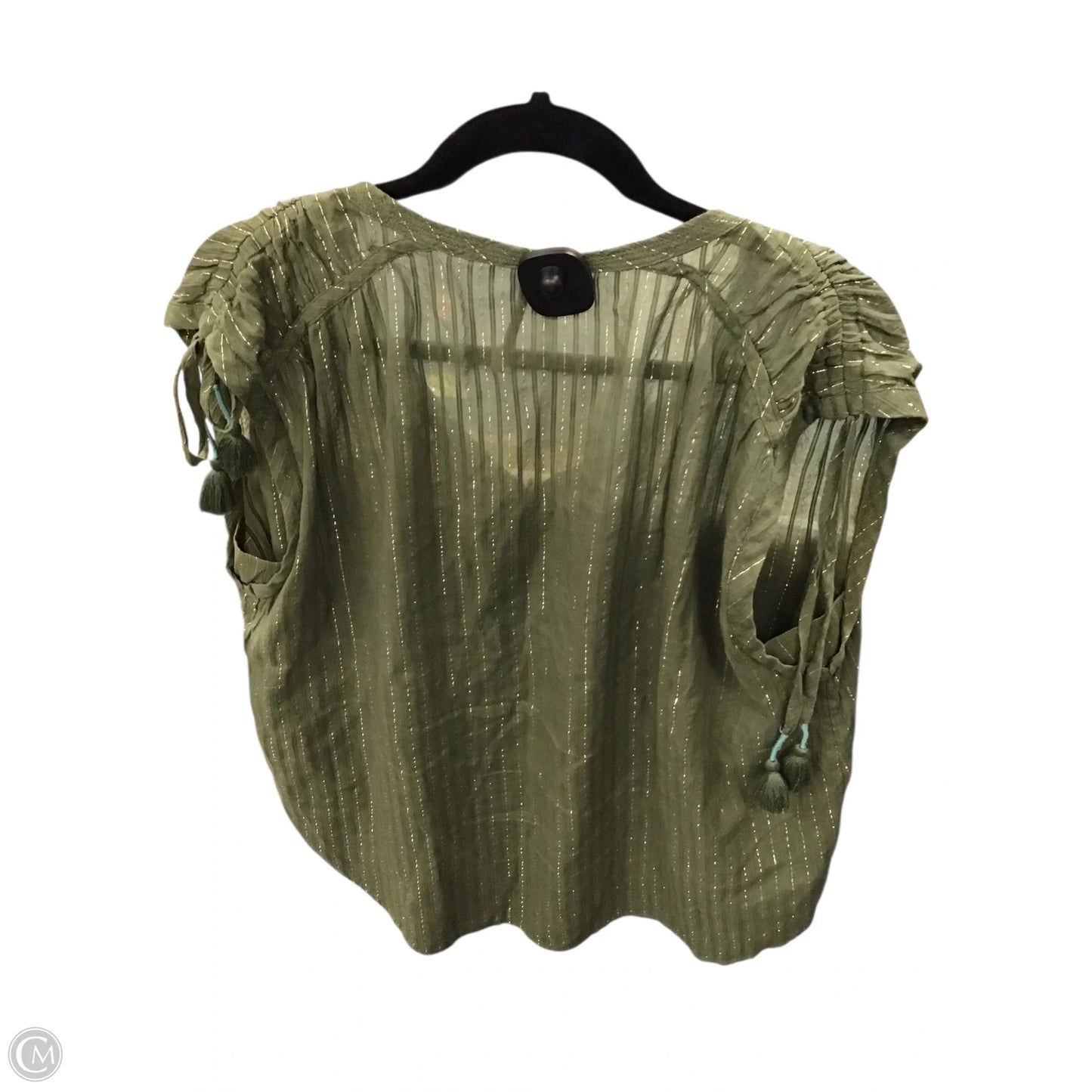 Top Sleeveless By Anthropologie In Green, Size: L