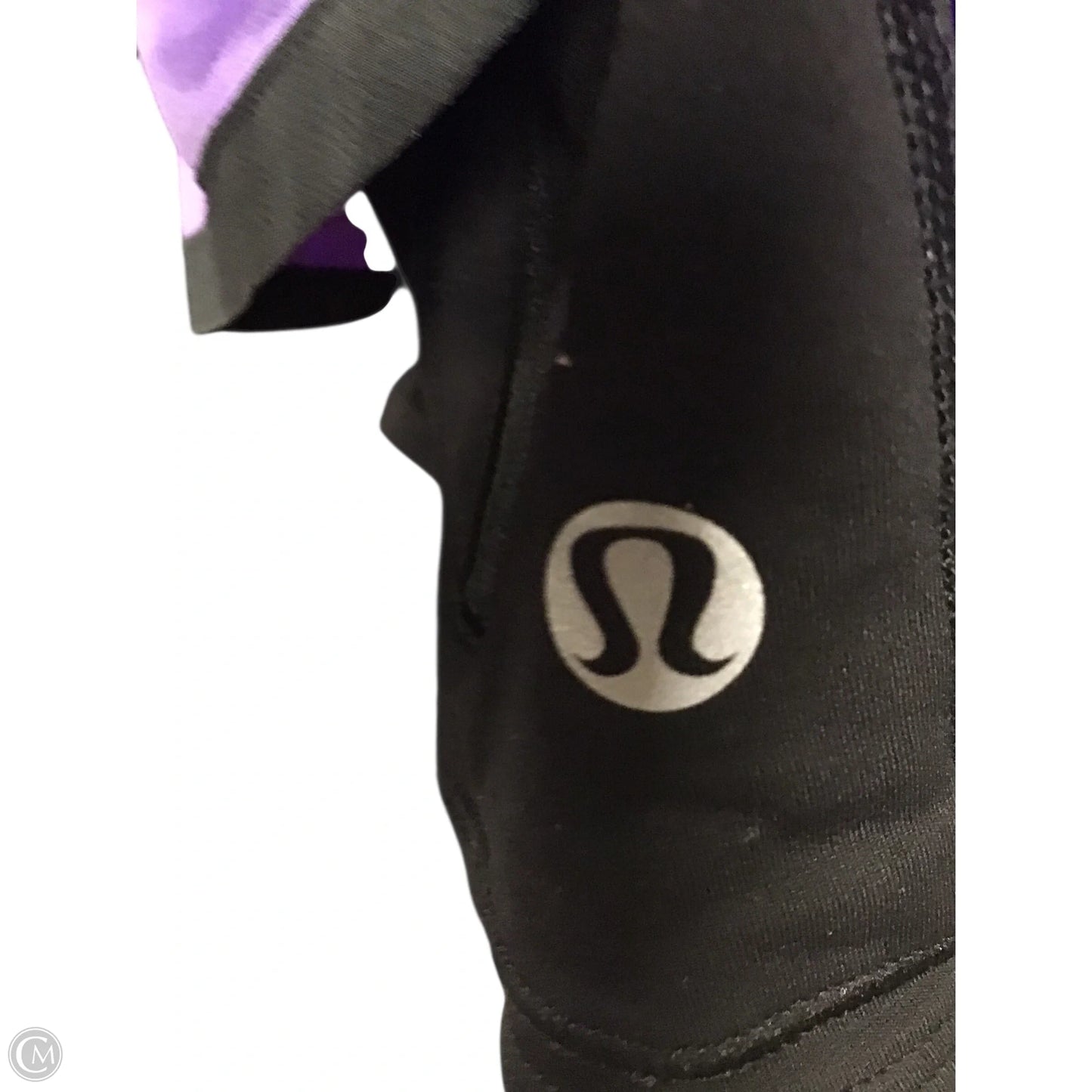 Athletic Shorts By Lululemon In Black & Purple, Size: 6