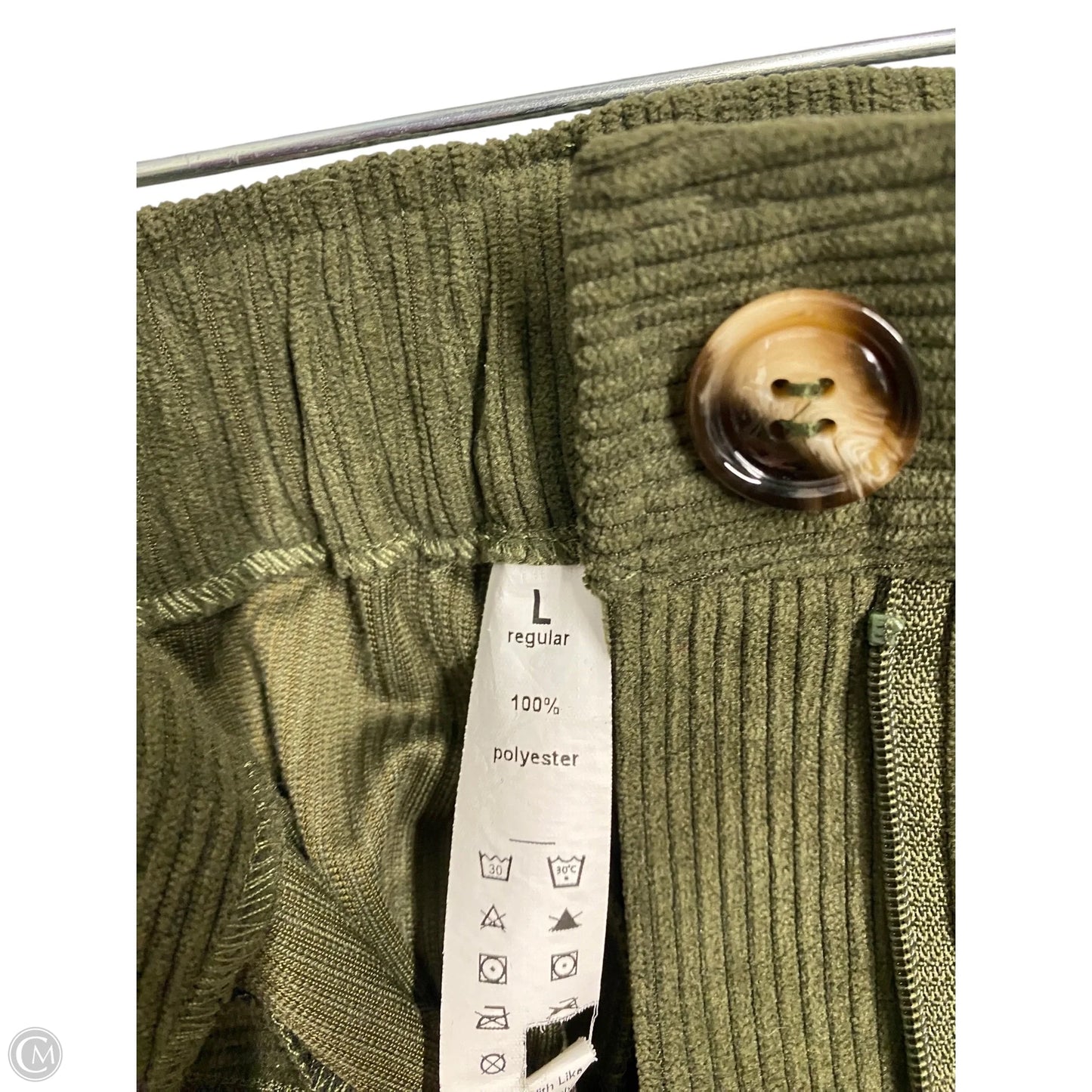 Pants Corduroy By Halara In Green, Size: L