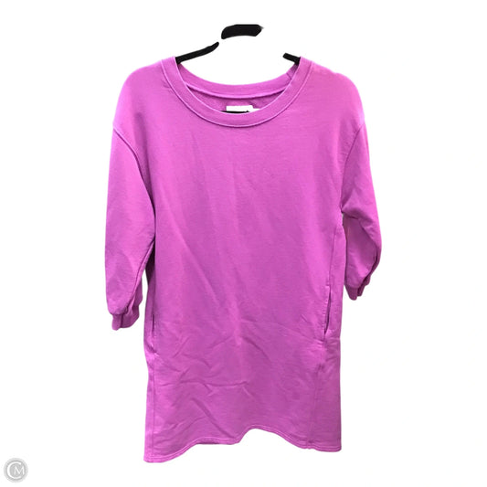Dress Sweater By Pact In Purple, Size: M