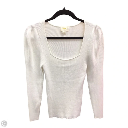 Top Long Sleeve By Maeve In Cream, Size: S