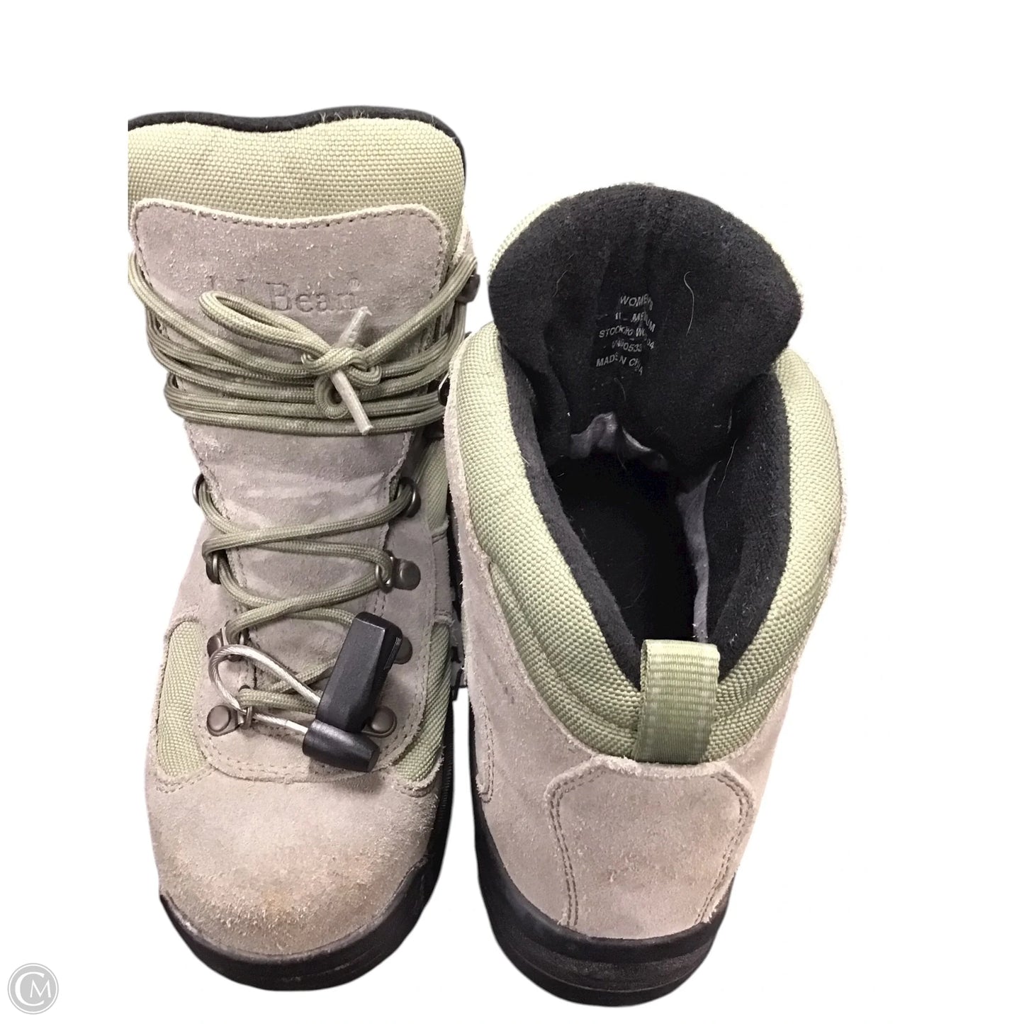 Boots Hiking By L.l. Bean In Green & Grey, Size: 11