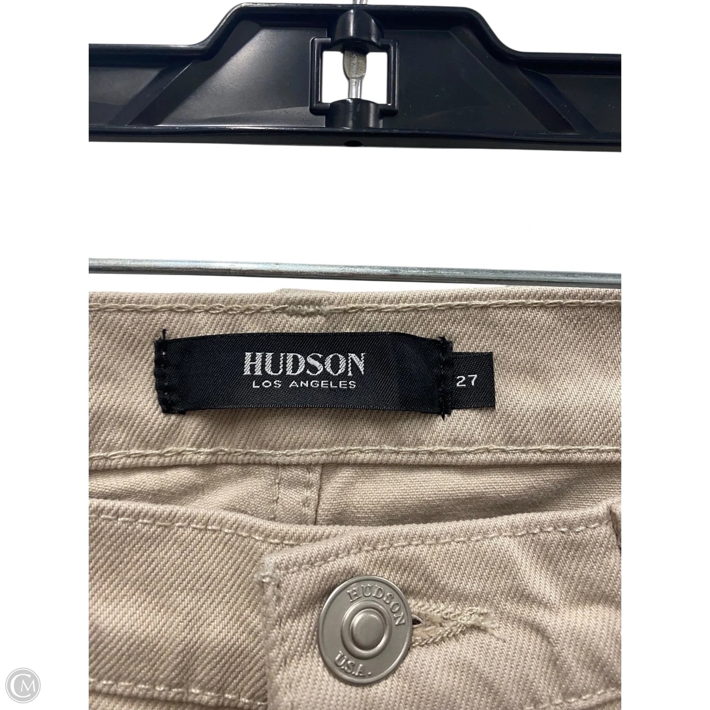 Jeans Straight By Hudson In Beige, Size: 4