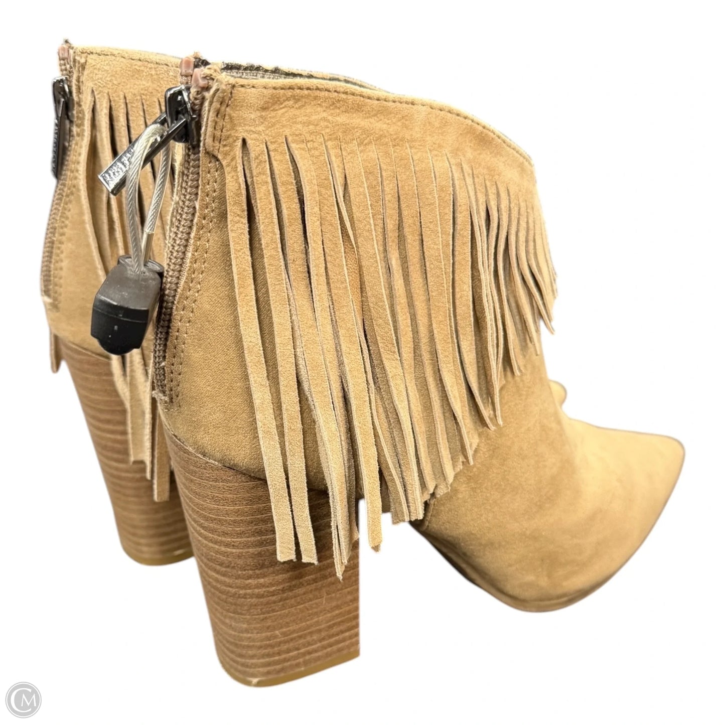 Boots Ankle Heels By Kenneth Cole Reaction In Tan, Size: 8.5