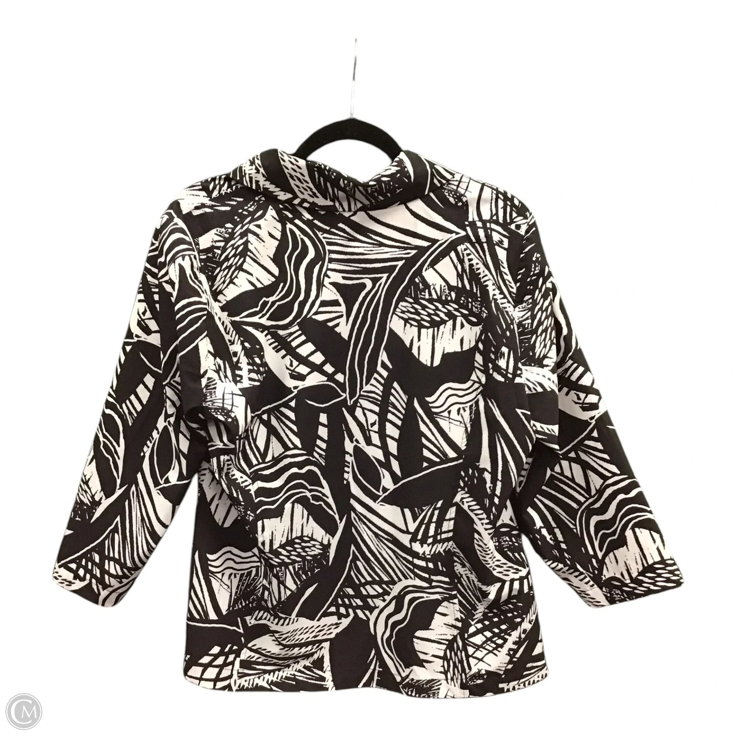 Jacket Other By Chicos In Black & White, Size: L