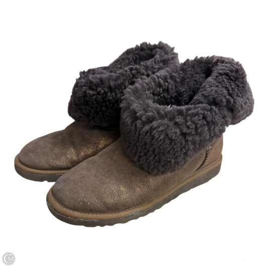 Boots Designer By Ugg In Brown, Size: 8