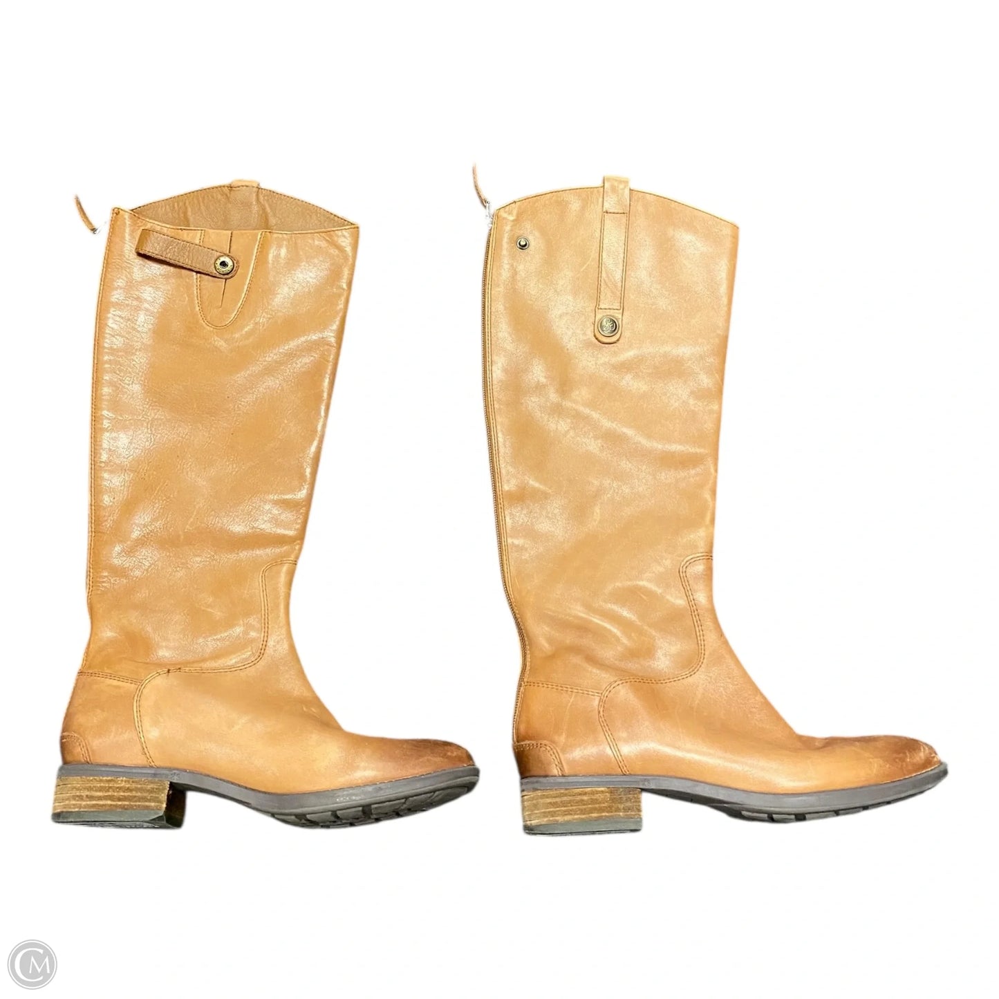 Boots Mid-calf Flats By Sam Edelman In Brown, Size: 8