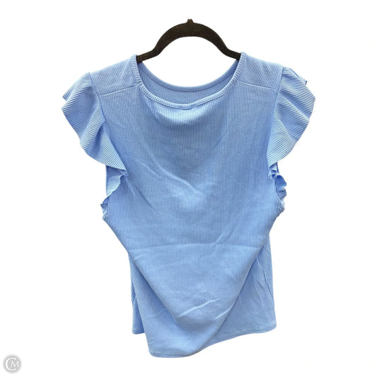 Top Short Sleeve By J. Crew In Blue, Size: Xl