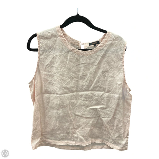 Top Sleeveless By Quince In Pink, Size: L