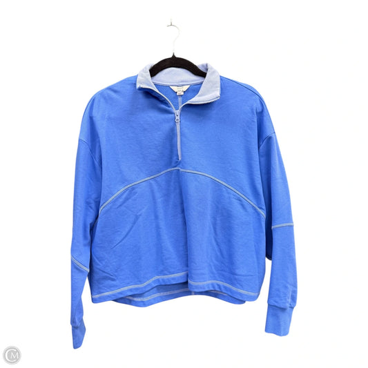 Sweatshirt Collar By Crown And Ivy In Blue, Size: Xl
