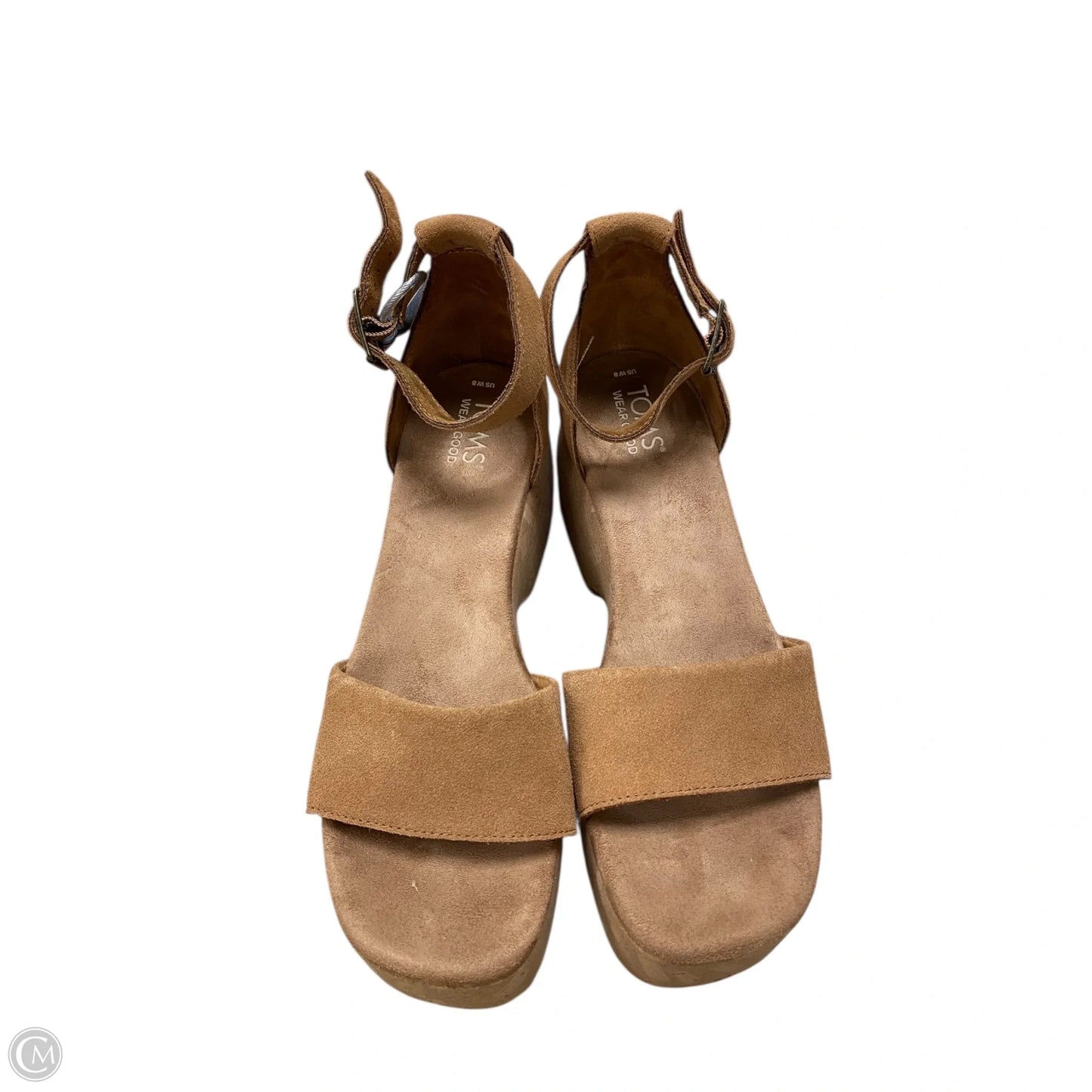 Shoes Heels Wedge By Toms In Brown, Size: 8