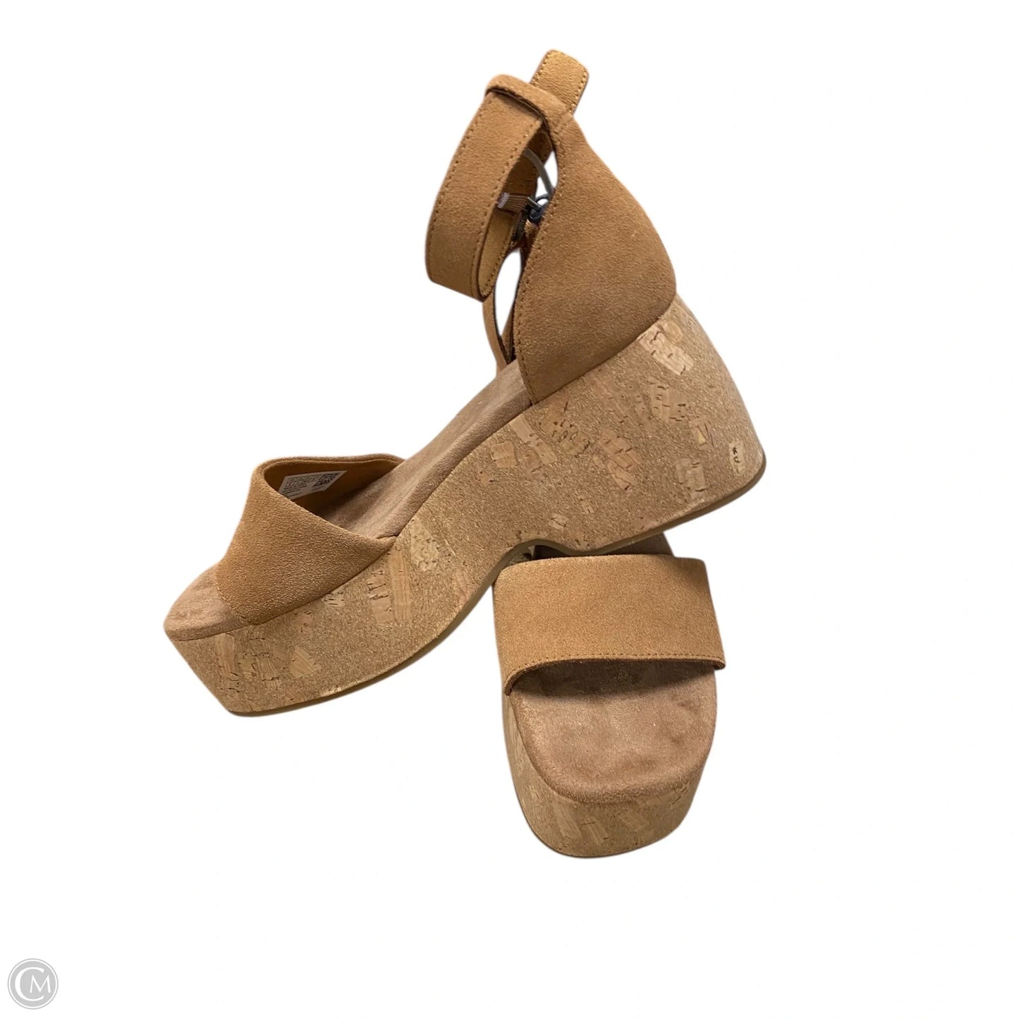 Shoes Heels Wedge By Toms In Brown, Size: 8