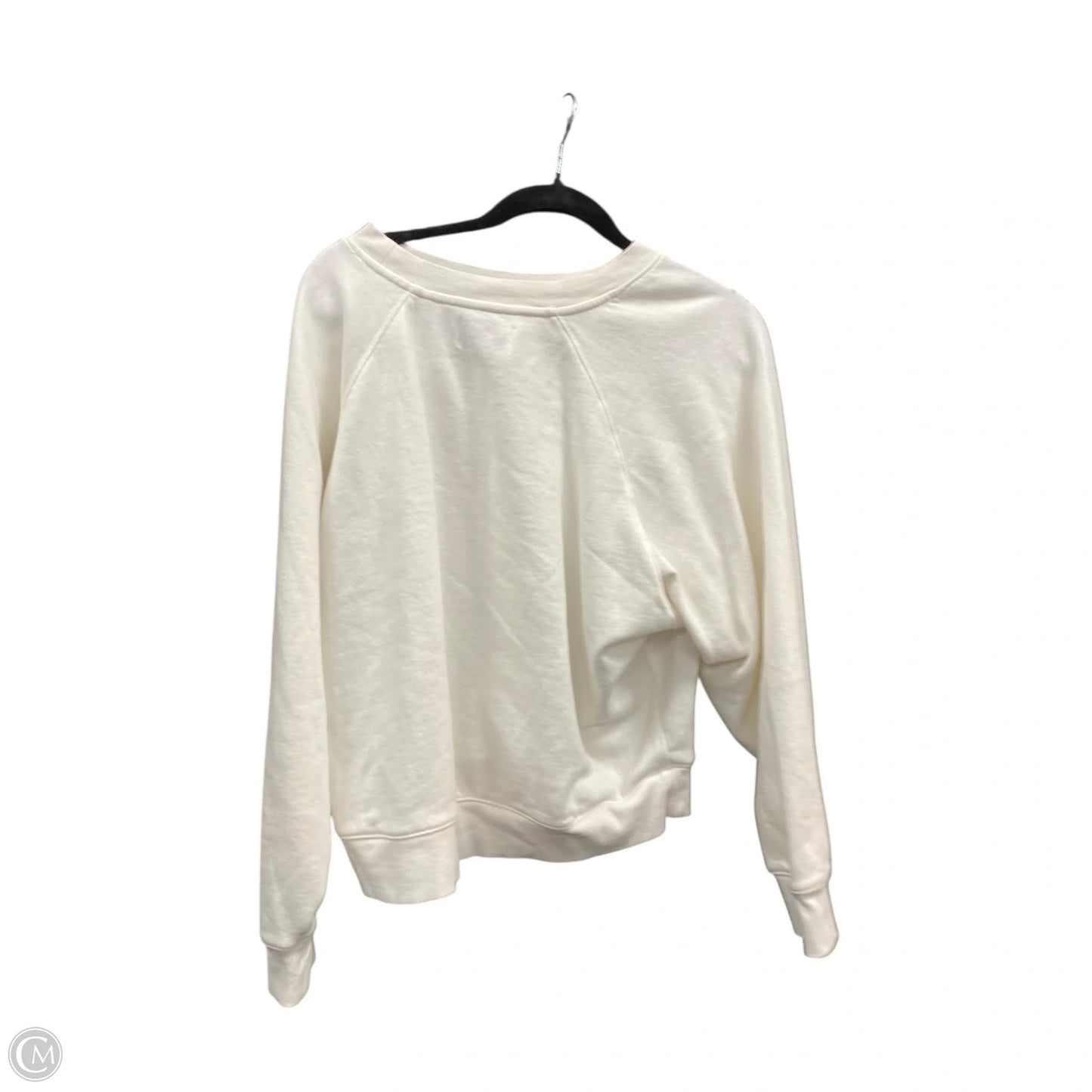 Sweatshirt Crewneck By Old Navy In White, Size: L