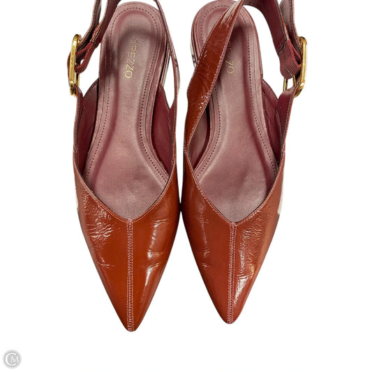 Shoes Flats By Clothes Mentor In Maroon, Size: 8