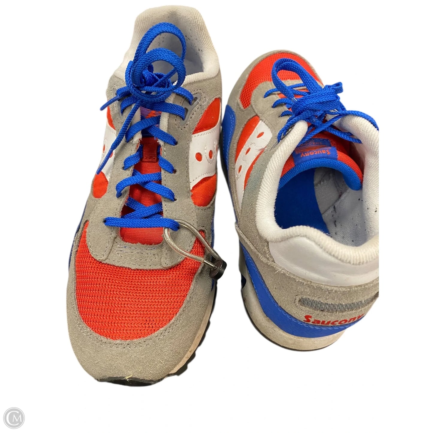 Shoes Sneakers By Saucony In Grey & Red, Size: 8