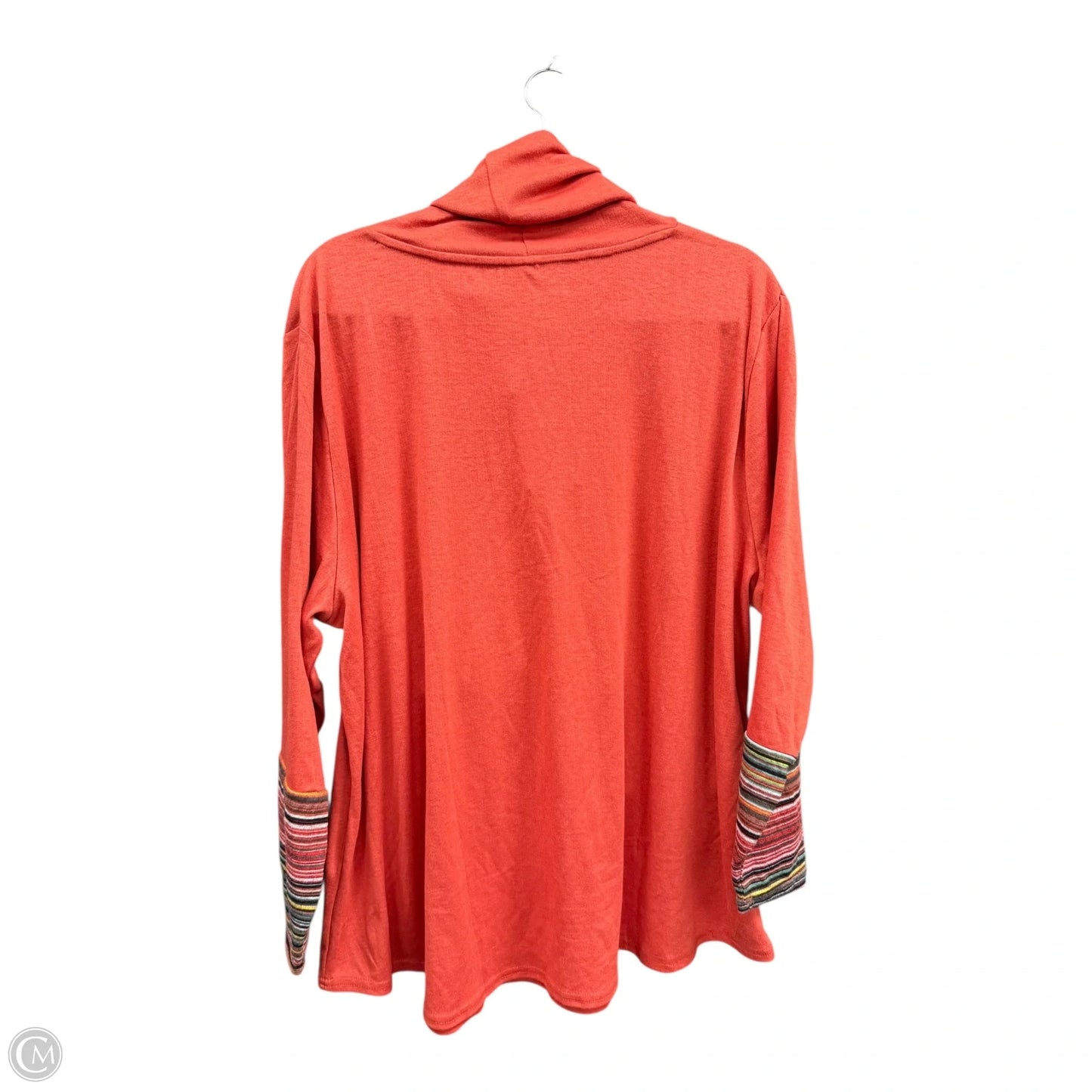 Sweatshirt Collar By Clothes Mentor In Orange, Size: 4x