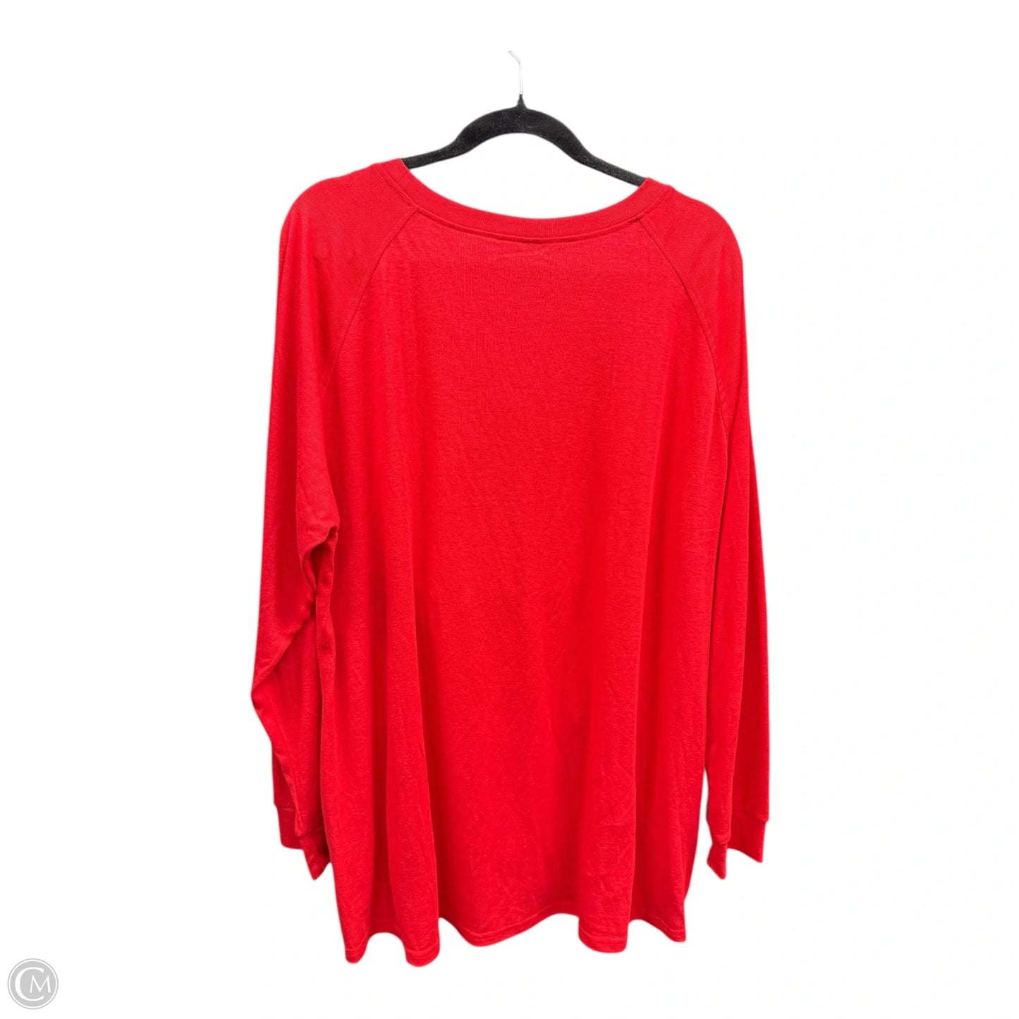 Sweatshirt Crewneck By Clothes Mentor In Red, Size: 3x