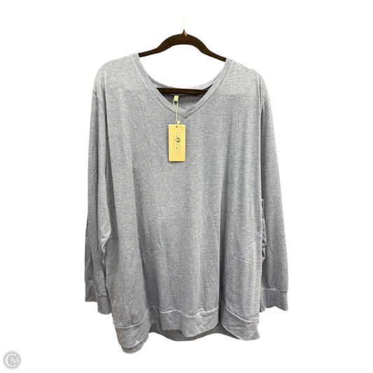 Sweatshirt Crewneck By Clothes Mentor In Blue, Size: 4x