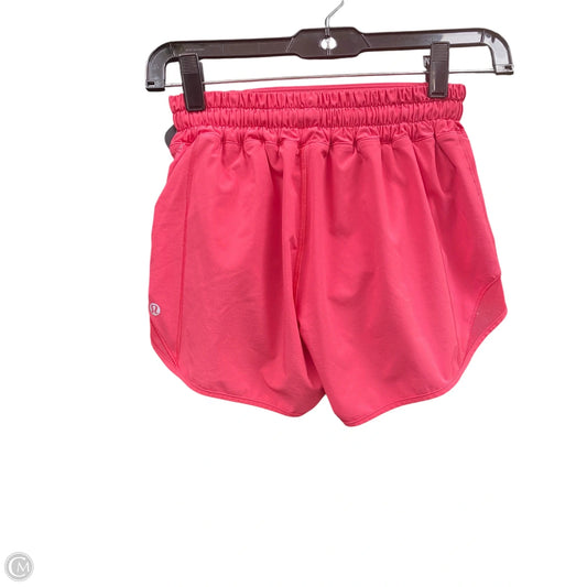 Athletic Shorts By Lululemon In Pink, Size: 2