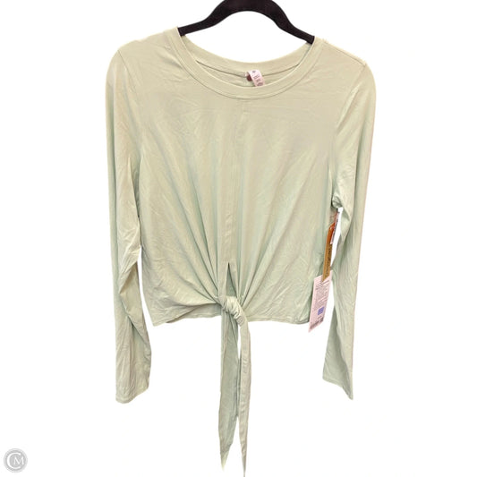 Athletic Top Long Sleeve Crewneck By Lululemon In Green, Size: 12