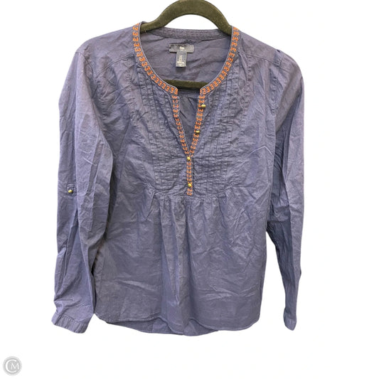 Top Long Sleeve By Gap In Navy, Size: S