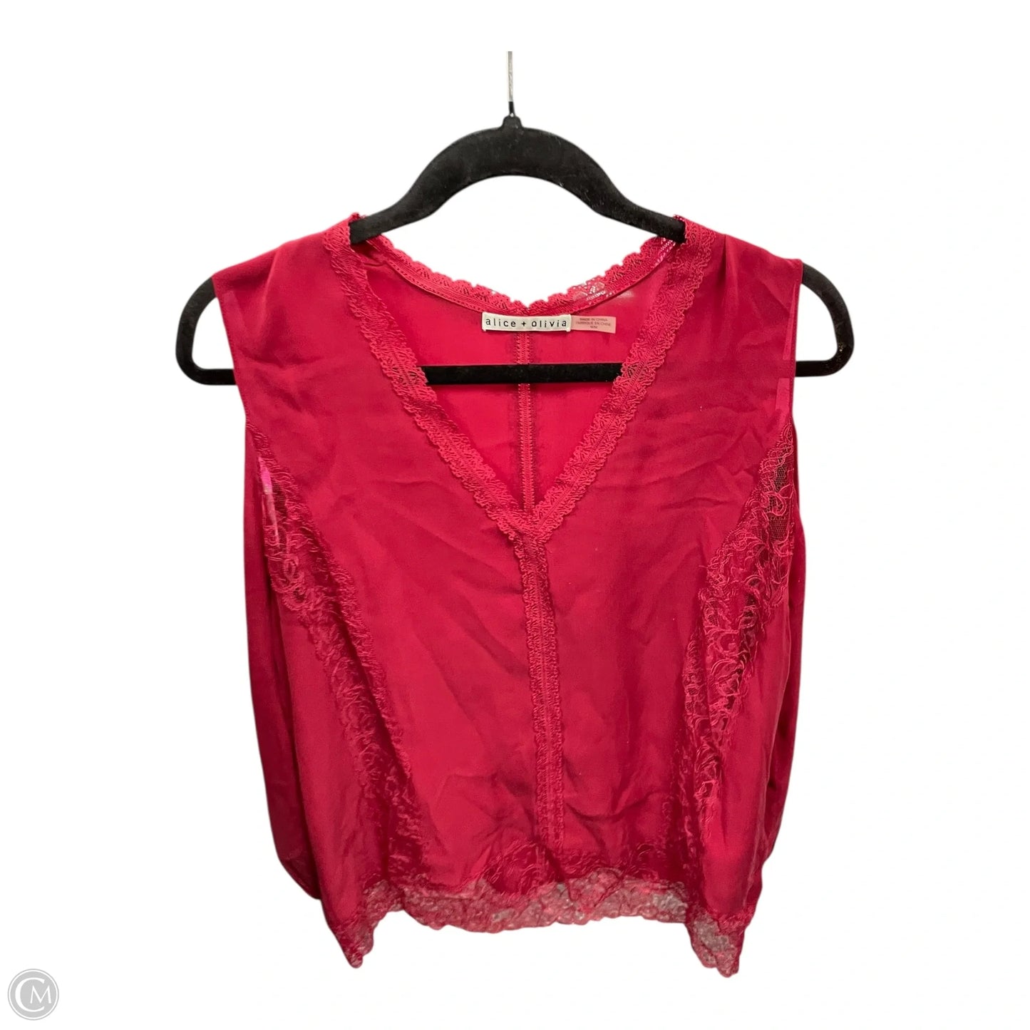 Blouse Designer By Alice + Olivia In Red, Size: M