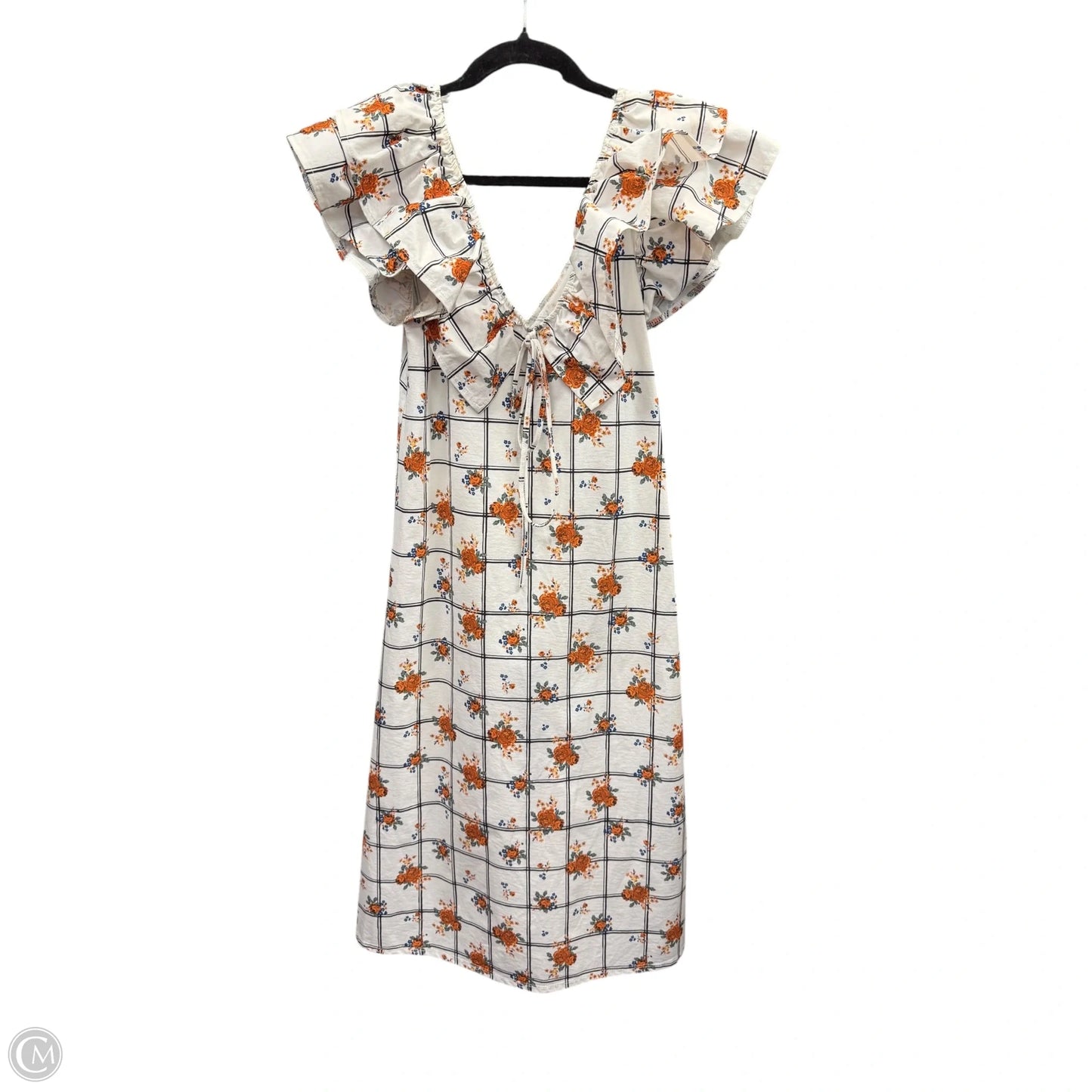 Dress Casual Midi By Zara In White, Size: S