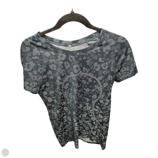 Athletic Top Short Sleeve By Lululemon In Camouflage Print, Size: 10