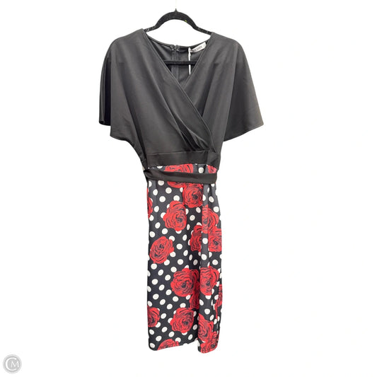 Dress Casual Short By Grace Karin In Black & Red, Size: 2x