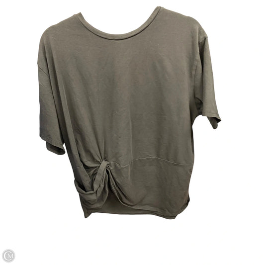 Athletic Top Short Sleeve By Lululemon In Black, Size: L