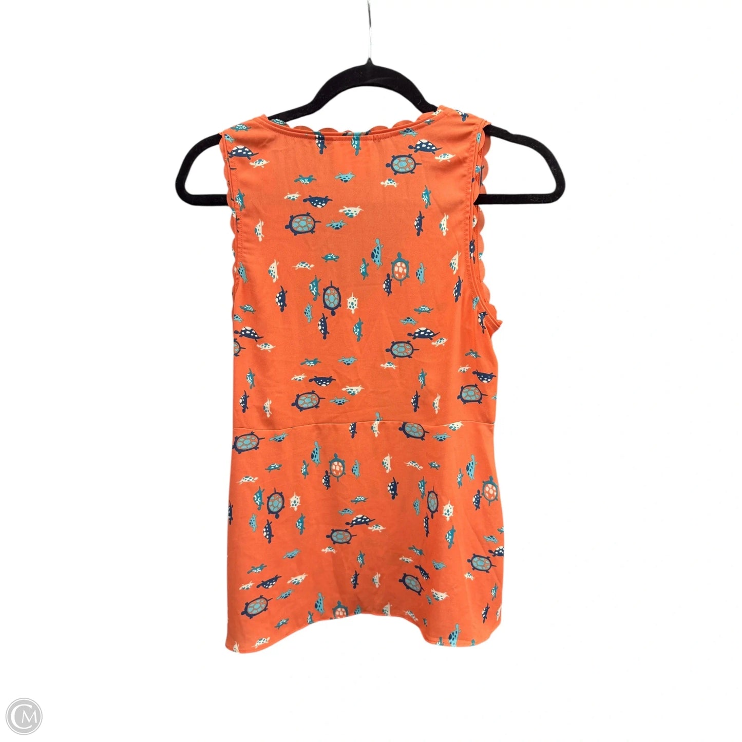Blouse Sleeveless By Maeve In Orange, Size: 4